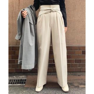 フレイアイディー(FRAY I.D)のFRAY.ID  21AW1st タイプライターリボンツータックパンツ(その他)