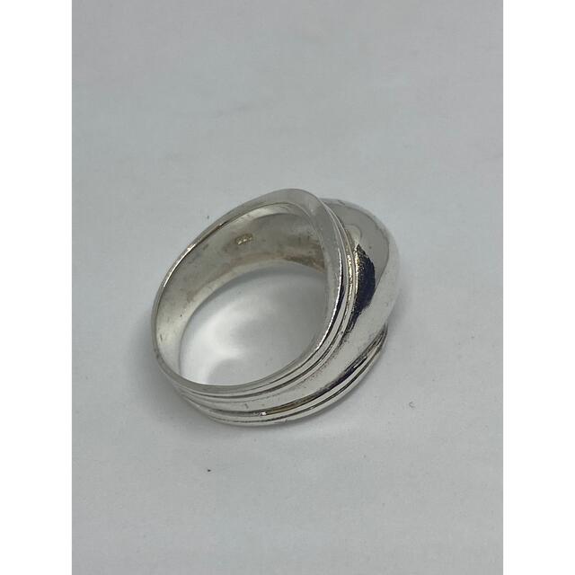 ワイド　シルバー925 リング シンプル　銀指輪　幅広平打ち　甲丸ギフト19号8 メンズのアクセサリー(リング(指輪))の商品写真