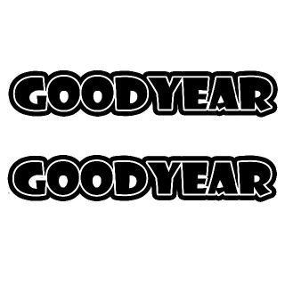 ＜D1＞ カッティングシート　GOODYEAR　グッドイヤー　２枚セット(タイヤ)