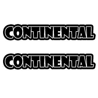 ＜D1＞ カッティングシート　CONTINENTAL　コンチネンタル　２枚セット(タイヤ)