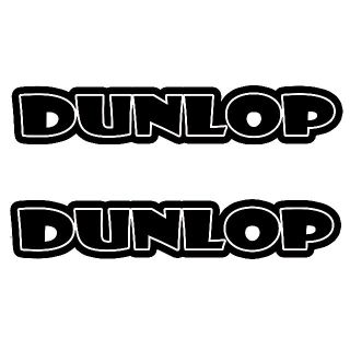 ＜D1＞ カッティングシート　DUNLOP　ダンロップ　２枚セット　ステッカー(タイヤ)