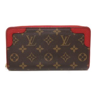【レビューで送料無料】小物ヴィトン(LOUIS VUITTON) モノグラム 財布(レディース)(レッド/赤色系
