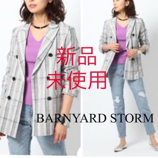 バンヤードストーム(BARNYARDSTORM)のタグ付き未使用✨BARNYARD STORM  チェック柄  ジャケット(テーラードジャケット)