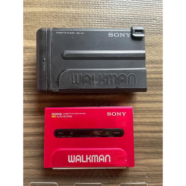 WM-501 ソニー walkman カセットプレーヤー レッド ジャンク品