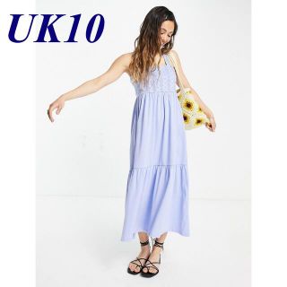 エイソス(asos)のASOS  レ－スロングワンピース (M)-UK10(ロングワンピース/マキシワンピース)