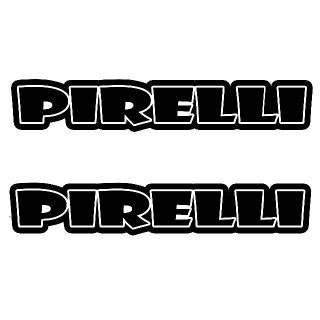 ＜D1＞ カッティングシート　PIRELLI　ピレリ　２枚セット　ステッカー(タイヤ)