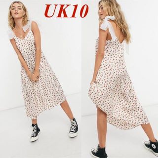 トップショップ(TOPSHOP)のTop shop トップショップ 花柄ワンピース ロングワンピース UK10(ロングワンピース/マキシワンピース)