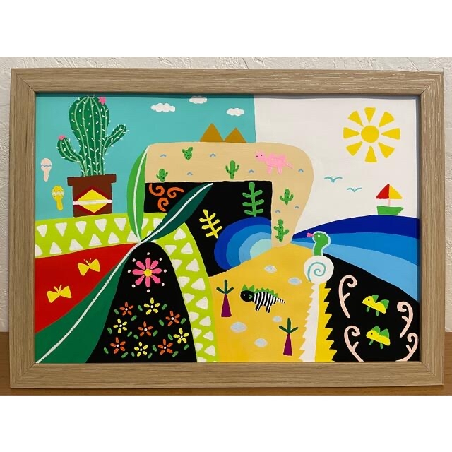 307 アート原画絵画アクリルフレーム付 propar.com.ar