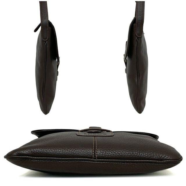 ロエベ ショルダーバッグ ブラウン シルバー 美品