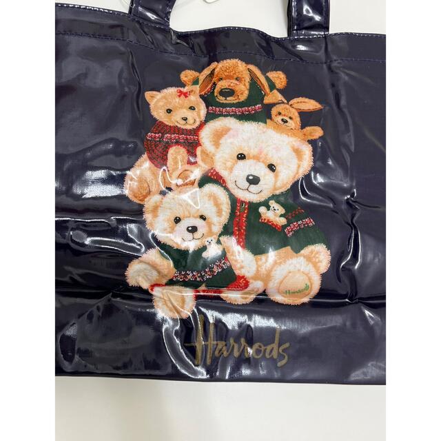 Harrods(ハロッズ)のレア　ハロッズ　トートバッグ　小　くま　ベア　猫　犬　うさぎ レディースのバッグ(トートバッグ)の商品写真