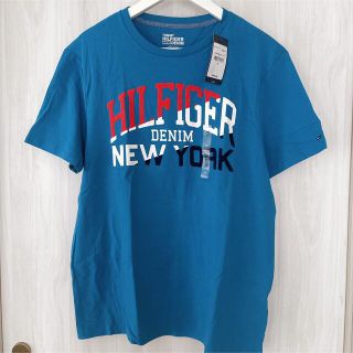 トミーヒルフィガー(TOMMY HILFIGER)の新品未使用　トミーヒルフィガー　Tシャツ　ブルー(Tシャツ/カットソー(半袖/袖なし))