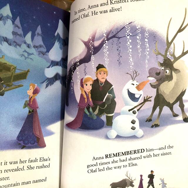 値下げ・送料込・アナと雪の女王　英語の絵本　FROZEN エンタメ/ホビーの本(洋書)の商品写真