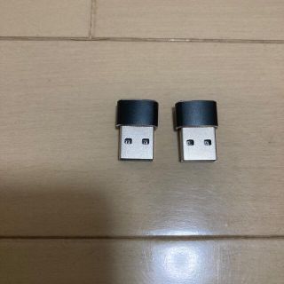 変換アダプター Type-C→USB 変換コネクタ ブラック 2個セット(PC周辺機器)