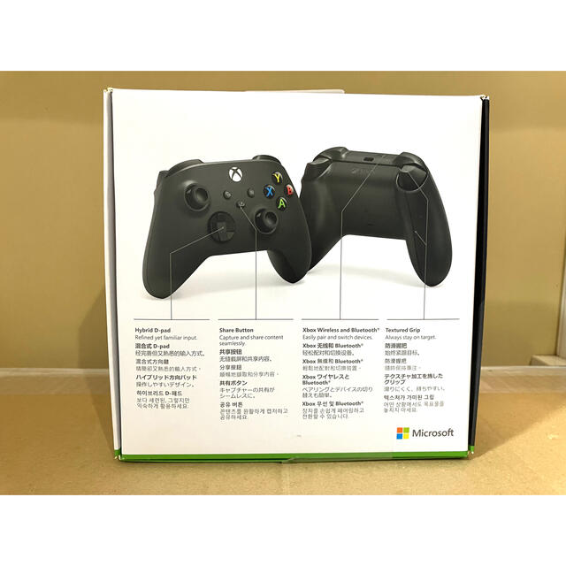 新品未開封 X box ワイヤレス コントローラー （カーボンブラック） 箱キズ