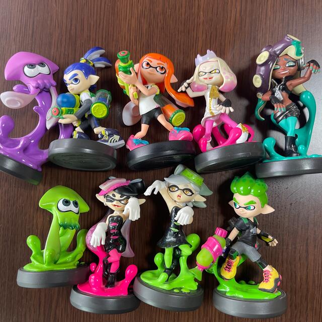 Amiiboｱﾐｰﾎﾞスプラトゥーン9体ｾｯﾄ