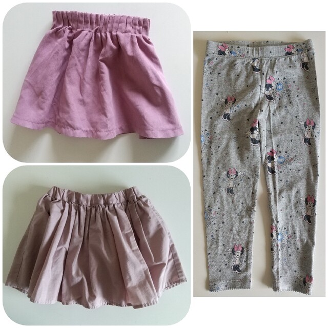 GLOBAL WORK(グローバルワーク)の100cmパンツ☆3枚セット キッズ/ベビー/マタニティのキッズ服女の子用(90cm~)(パンツ/スパッツ)の商品写真