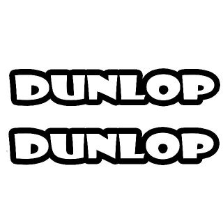 ＜01＞ カッティングシート　DUNLOP　ダンロップ　２枚セット　ステッカー(タイヤ)