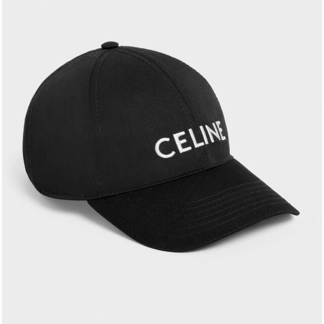 レディース美品！値下げ　CELINE ベースボールキャップ / コットンドリル ブラック