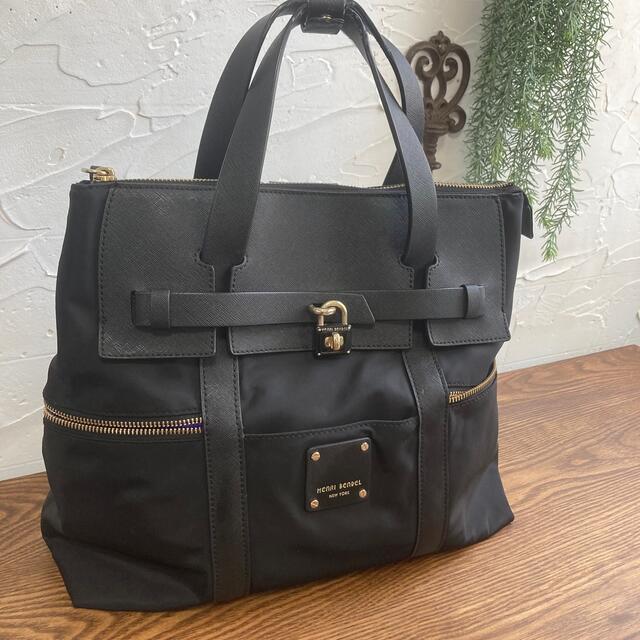 【美品・廃盤】HENRI BENDEL 3way リュック レザー ナイロン 黒