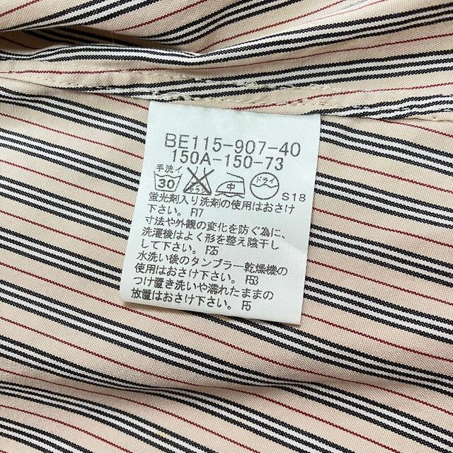 BURBERRY(バーバリー)のバーバリー フリル シャツ 長袖 ノバストライプ ホースロゴ キッズ/ベビー/マタニティのキッズ服女の子用(90cm~)(ブラウス)の商品写真