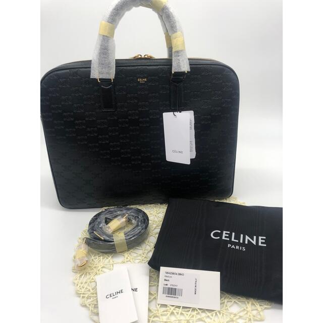 CELINE♦︎ミディアム ブリーフケース トリオンフエンボス ビジネスバッグ