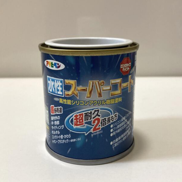 【新品未使用】アサヒペン ペンキ 水性スーパーコート 水性多用途 黒 ハンドメイドの素材/材料(各種パーツ)の商品写真