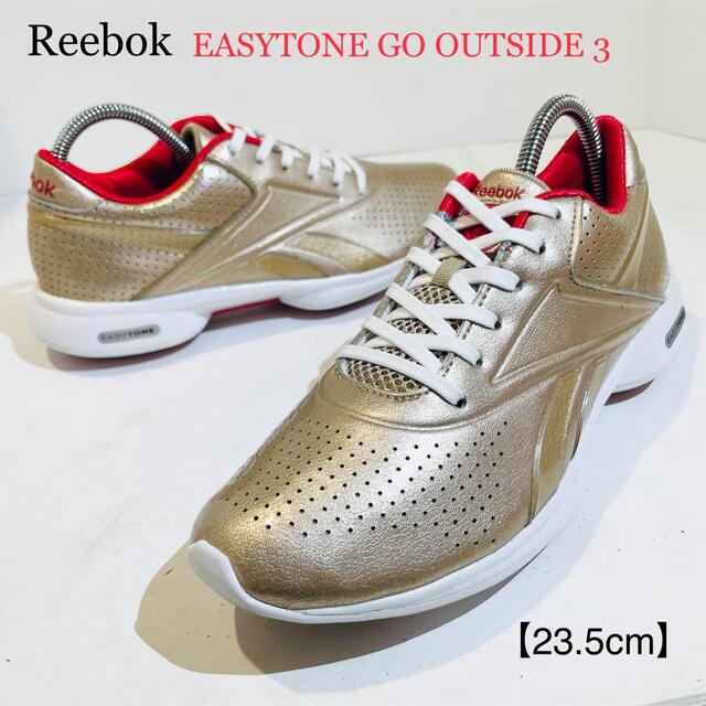 Reebok★EASYTONE/イージートーン★ゴールド/金×赤×白★23.5