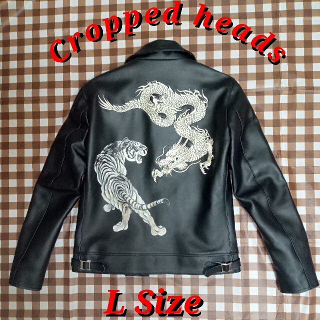 高額売筋 禅 手描き龍 ショップ限定カラー 赤 本革ライダース