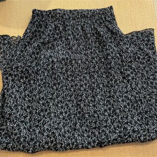 ナチュラルクチュール(natural couture)のナチュラルクチュール　アシンメトリー花柄スカート (ロングスカート)