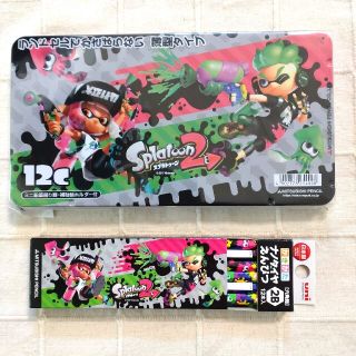 ミツビシエンピツ(三菱鉛筆)のスプラトゥーン ナノダイア鉛筆2B&色鉛筆 セット 新品(色鉛筆)