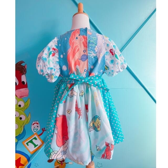 ぽわん袖ワンピース キッズ/ベビー/マタニティのキッズ服女の子用(90cm~)(ワンピース)の商品写真