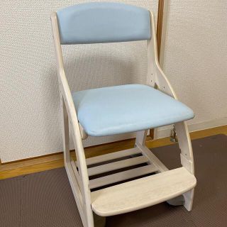 コイズミ(KOIZUMI)のコイズミ　フォーステップチェア　KOIZUMI  水色　学習椅子　ブルー(デスクチェア)
