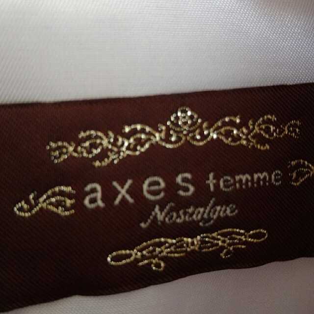 axes femme(アクシーズファム)のaxes femme　Nostalgie　天使柄シャーリングワンピース レディースのワンピース(ロングワンピース/マキシワンピース)の商品写真