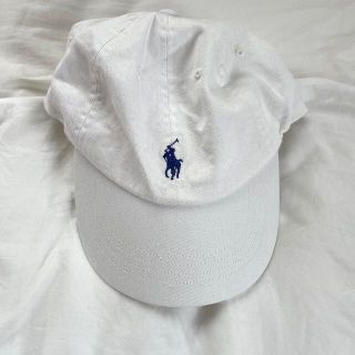 ポロラルフローレン(POLO RALPH LAUREN)のポロ POLO 白 帽子 サイズ free(キャップ)