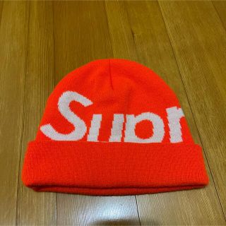 シュプリーム(Supreme)のSupreme® Big Logo Beanie / Bright Orange(ニット帽/ビーニー)