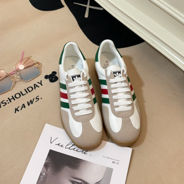 ラッピング不可 adidas x Gucci GG ウィメンズ スニーカー インテリア/住まい/日用品