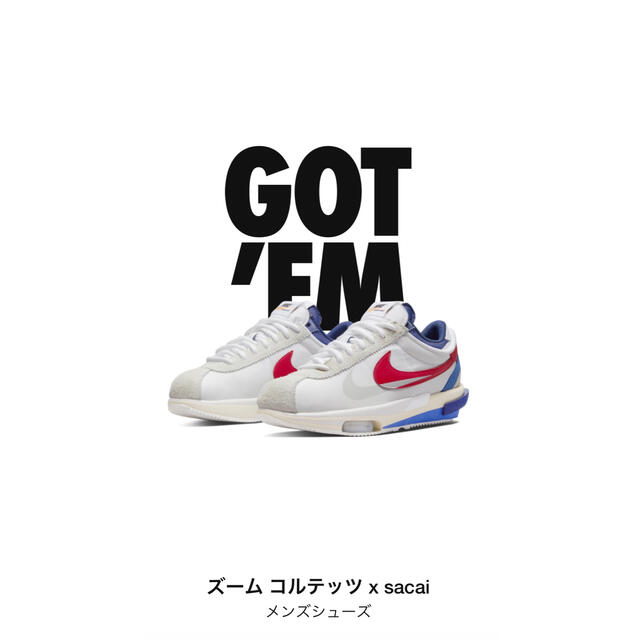 28.0 sacai × Nike Zoom Cortez サカイ コルテッツ