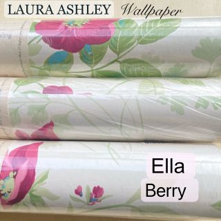 ローラアシュレイ(LAURA ASHLEY)のローラアシュレイ UK製壁紙　Ellaエラ/ベリー　新品1本から(ロールスクリーン)