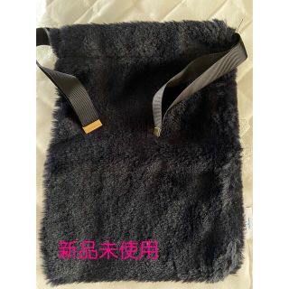 ランバン(LANVIN)の新品　lanvin ポーチ　ネイビー　ファー(ポーチ)