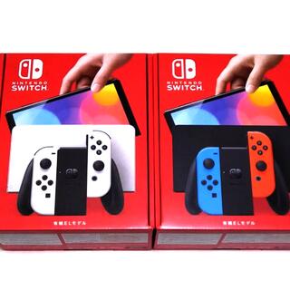 Nintendo Switch 本体 ネオン、本体有機ELモデルホワイト2台ずつ