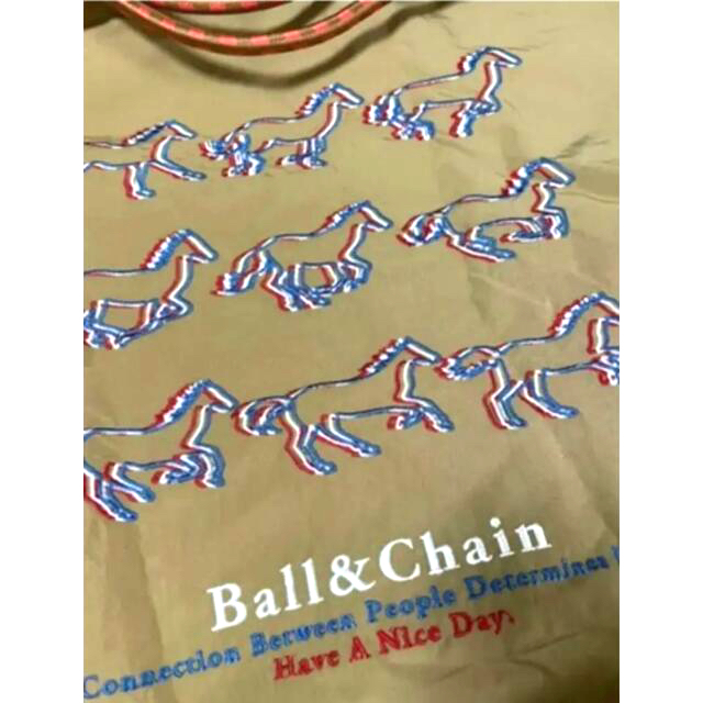 ボールアンドチェーン　馬　Lサイズ　Ball&Chain エコバッグ