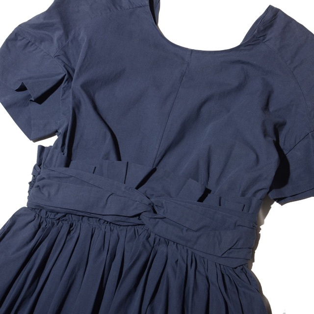 MSGM(エムエスジイエム)の MSGM パウダータッチコットン  プリーツミニワンピース ドレス 40  レディースのワンピース(ミニワンピース)の商品写真