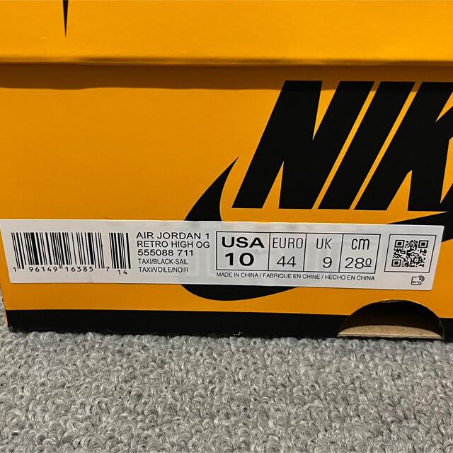 NIKE(ナイキ)のAIR JORDAN 1 RETRO HIGH OG TAXI US10 メンズの靴/シューズ(スニーカー)の商品写真