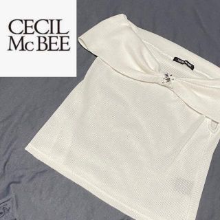 セシルマクビー(CECIL McBEE)のセシルマクビー d.i.a. rienda ギャル リボン ベアトップ トップス(カットソー(半袖/袖なし))