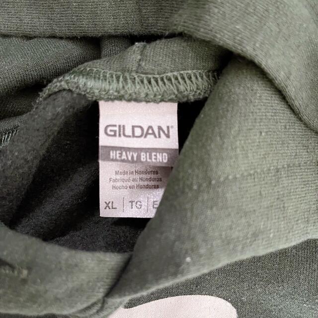 GILDAN(ギルタン)の90's ギルダン メンズ デカロゴ G&G プルオーバー パーカー XL 古着 メンズのトップス(パーカー)の商品写真