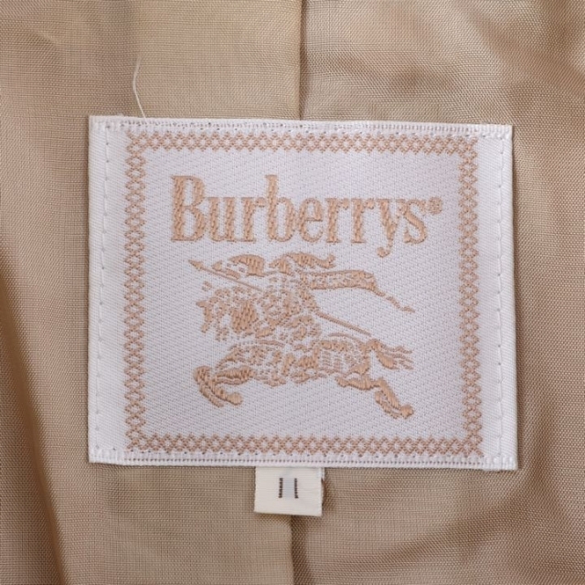 BURBERRY(バーバリー)のバーバリーズ テーラードジャケット　ダブルボタン　ピークドラペルカラー　無地　裏地　シンプル レディース 11サイズ ピンク Burberrys レディースのジャケット/アウター(テーラードジャケット)の商品写真