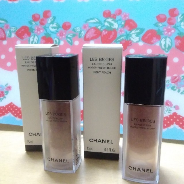 CHANELレベージュ オードゥ ブラッシュ ウォームピンク&ライトピーチ