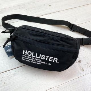 ホリスター(Hollister)の新品【黒】★ホリスター★ちょうど良い大きさ！ロゴ入りウエストポーチ(ウエストポーチ)