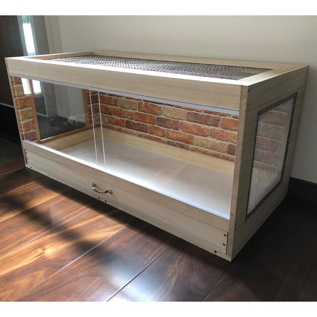 新品 送料込み 木製ケージ ハリネズミ ハムスター 引出し付 カスタム