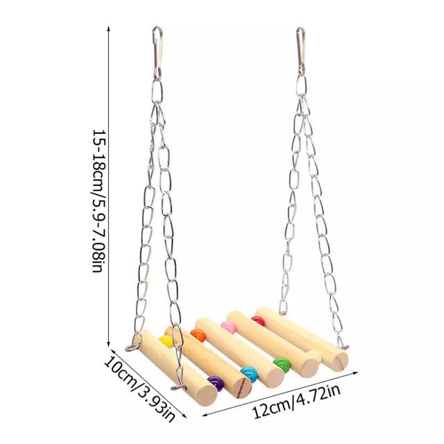 小動物鳥用品ブランコインコ＊階段バードトイ止まり木モモンガデグーはしごおもちゃ！
